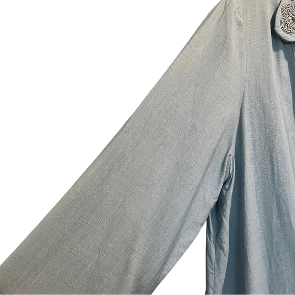 Vintage 50s/60s Womens Dress & Coat Beaded Matching Set Size XS-S Blue Needs TLC - Picture 11 of 14